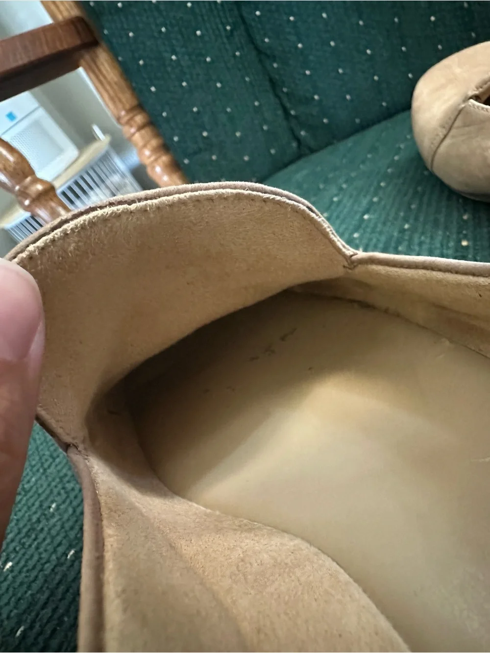 Naturalizer Taupe Suede Slip-On Loafers